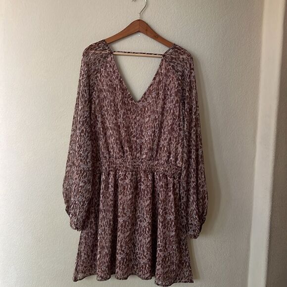 NWT Rokoko Animal Print Chiffon dress 2XL - Picture 10 of 11